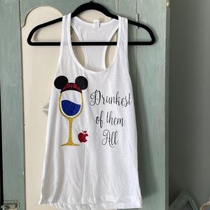 Custom Disney food and wine tank- never worn! Size s